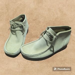 Men's Clarks WALLABEE BOOT MAPLE SUEDE size 11